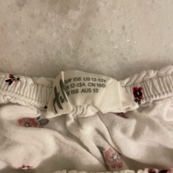 Girls H&M Floral Cropped Blouse - Picture 3 of 3